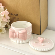 Load image into Gallery viewer, Creative Bow Ceramic Pearl Jewelry Box
