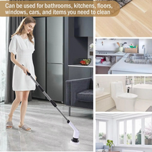 Load image into Gallery viewer, Cordless Electric Spin Scrubber Multipurpose Cleaning Brush for Kitchen, Bathroom, and Floor
