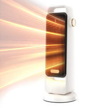 Load image into Gallery viewer, Compact Vertical Oscillating Ceramic Heater with Safety Protection for Home or Office

