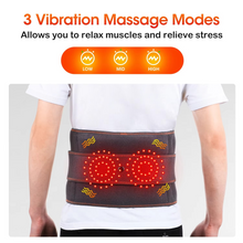 Load image into Gallery viewer, Infrared Heating Waist and Back Massager with Red Light and Vibration Therapy
