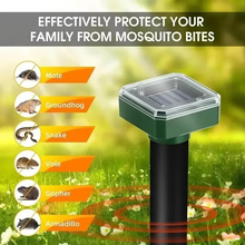 Load image into Gallery viewer, Solar Powered Ultrasonic Mole and Pest Repeller for Garden and Yard
