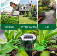 Load image into Gallery viewer, Solar Powered Ultrasonic Mole and Pest Repeller for Garden and Yard
