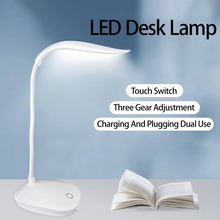 Load image into Gallery viewer, LED Reading Desk Lamp with Touch Dimming &amp; Eye Protection
