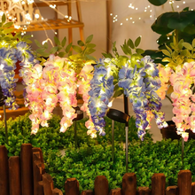 Load image into Gallery viewer, Solar Powered Wisteria Flower Garden Lamp
