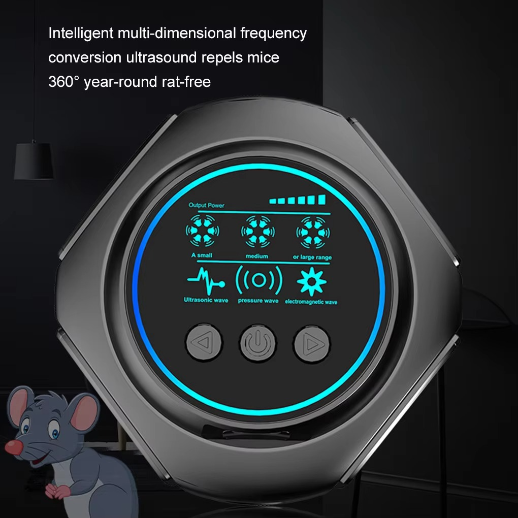 Rodent Device Controller Ultrasonic 4-in-1 Rodent and Insect Repeller 360° Electronic Pest Cont ...