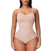 Load image into Gallery viewer, V Neck Spaghetti Strap Compression Bodysuit Shapewear
