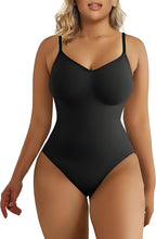 Load image into Gallery viewer, V Neck Spaghetti Strap Compression Bodysuit Shapewear
