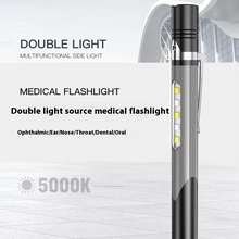 Load image into Gallery viewer, Portable LED Pen Flashlight with Yellow Light and USB Rechargeable Design

