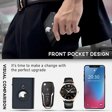 Load image into Gallery viewer, Men's Leather Wallet with AirTag Slot and RFID Protection
