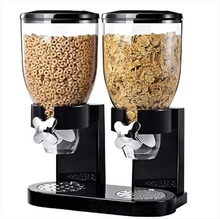 Load image into Gallery viewer, Dual Dry Food Dispenser for Cereal, Rice, and Nuts
