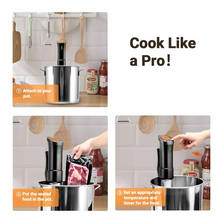 Load image into Gallery viewer, Precision Wi-Fi Sous Vide Cooker 200W Immersion Circulator with Stainless Steel Design
