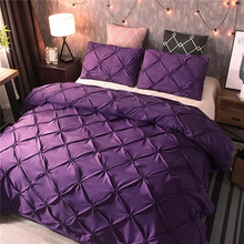 Load image into Gallery viewer, Luxury Black Pinch Pleat Duvet Cover Set King Size
