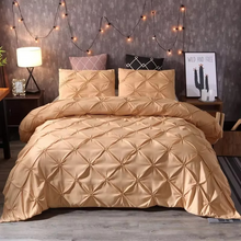 Load image into Gallery viewer, Luxury Black Pinch Pleat Duvet Cover Set King Size
