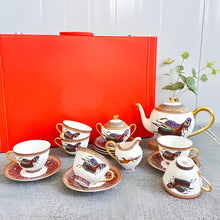 Load image into Gallery viewer, Elegant White Coffee Set with Golden Accents for Home or Cafe
