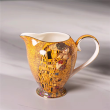 Load image into Gallery viewer, Luxury Bone China Coffee and Tea Set with The Kiss Art Design
