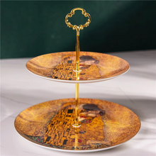 Load image into Gallery viewer, Luxury Bone China Coffee and Tea Set with The Kiss Art Design

