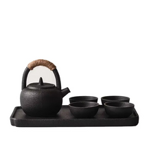 Load image into Gallery viewer, Handmade Japanese Stone Ceramic Mini Teapot 6.8 fl oz
