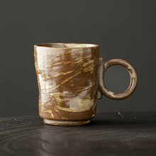 Load image into Gallery viewer, Japanese Retro Ceramic Mug 5oz Coarse Textured Coffee Cup
