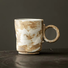 Load image into Gallery viewer, Japanese Retro Ceramic Mug 5oz Coarse Textured Coffee Cup
