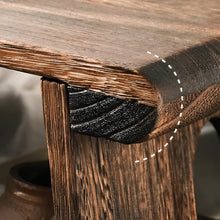 Load image into Gallery viewer, Foldable Paulownia Wood Coffee Table, Japanese Tatami Style Desk with Rice Window Pattern

