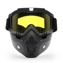 Load image into Gallery viewer, Dustproof Adjustable Motorcycle Goggles with Breathable Full Face Protection
