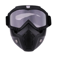 Load image into Gallery viewer, Dustproof Adjustable Motorcycle Goggles with Breathable Full Face Protection
