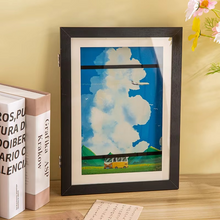 Load image into Gallery viewer, Magnetic Front-Opening Kids Art Frame for Drawings, Photos and Posters
