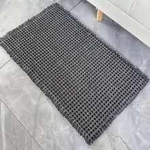 Load image into Gallery viewer, Linen Woven Bath Mat Quick Dry Super Absorbent Waffle Floor Mat
