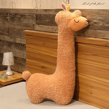 Load image into Gallery viewer, Giant 51 Inch Alpaca Plush Pillow Soft Stuffed Llama Toy
