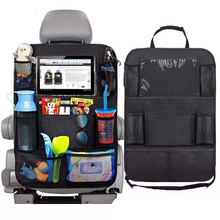 Load image into Gallery viewer, Car Backseat Organizer with Touch Screen Tablet Holder and Multi Pocket Storage
