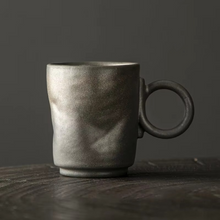 Load image into Gallery viewer, Japanese Retro Ceramic Mug 5oz Coarse Textured Coffee Cup
