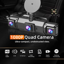 Load image into Gallery viewer, Four Camera Car Dash Cam with Infrared Night Vision and App Control
