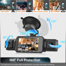 Load image into Gallery viewer, Four Camera Car Dash Cam with Infrared Night Vision and App Control
