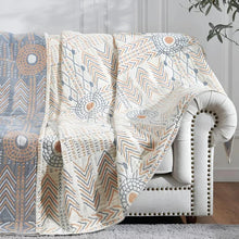Load image into Gallery viewer, Reversible Cotton Throw Blanket, Dual-Sided Cozy Comfort
