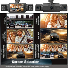 Load image into Gallery viewer, Four Camera Car Dash Cam with Infrared Night Vision and App Control
