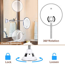 Load image into Gallery viewer, Flexible Gooseneck Makeup Vanity Mirror
