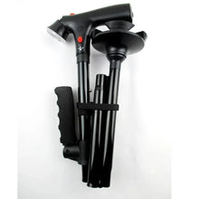 Load image into Gallery viewer, Folding Walking Stick With LED Light
