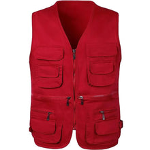 Load image into Gallery viewer, Mens Quick Dry Utility Vest with Zippered Pockets and Mesh Lining for Outdoor Hiking
