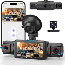 Load image into Gallery viewer, Four Camera Car Dash Cam with Infrared Night Vision and App Control
