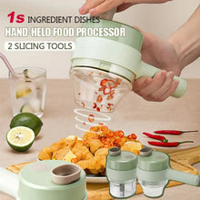 Load image into Gallery viewer, 4-in-1 Handheld Electric Vegetable Chopper and Slicer
