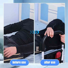 Load image into Gallery viewer, Steel Bedside Support Handle with Padded Hand Grip and Strap Mount for Home Bedrooms
