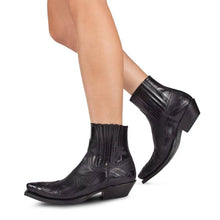 Load image into Gallery viewer, Womens Pointed Toe Western Boots with Embroidered Shaft and Cushioned Insole
