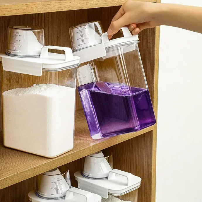 Airtight Laundry Detergent Dispenser Storage