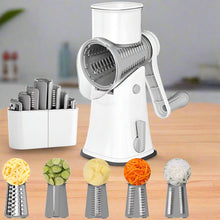 Load image into Gallery viewer, 5-in-1 Rotary Cheese Grater - Veggie Slicer &amp; Shredder
