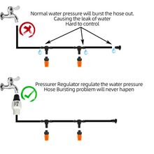 Load image into Gallery viewer, Drip Irrigation Kit with Digital Timer, Pressure Regulator and Adjustable Drip Heads
