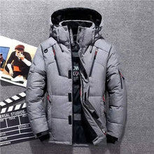 Load image into Gallery viewer, Mens Insulated Duck Down Winter Parka with Storm Cuffs

