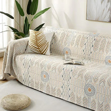 Load image into Gallery viewer, Reversible Cotton Throw Blanket, Dual-Sided Cozy Comfort
