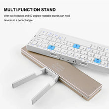 Load image into Gallery viewer, Foldable Bluetooth Keyboard with Magnetic Stand for Tablets
