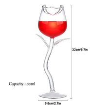 Load image into Gallery viewer, 2Pcs Rose Shaped Wine Glass
