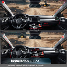 Load image into Gallery viewer, Four Camera Car Dash Cam with Infrared Night Vision and App Control
